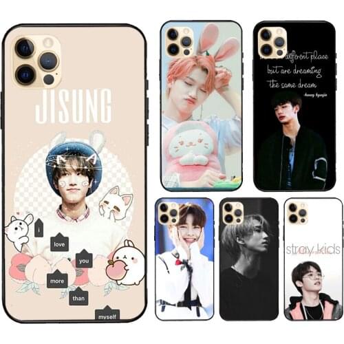 Felix Hyunjin I.N Minho Stray Kids Case For iPhone 11 Pro Max 12 mini X XS XR 7 8 Plus SE 2020 Coque For iPhone 12 Pro