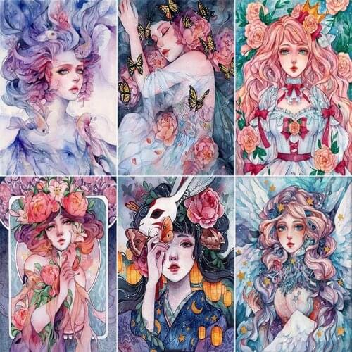 Children Diamond Painting 5D DIY Mosaic Cartoon Portrait Princess Home Decor Girls Embroidery Square Round Photo Cross Stitch