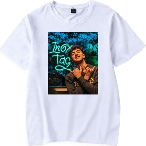 Popular Inoxtag Printing Tshirt Fashion Summer Holiday Street Graffiti Style Men/Women Casual Camping T-shirt Inoxtag Clothes