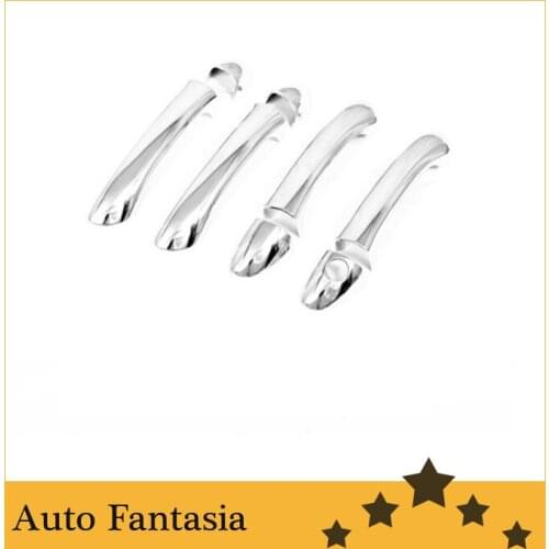 Flexible chrome trim Chrome Door Handle Cover for Mercedes Benz W203 C Class-Free Shipping