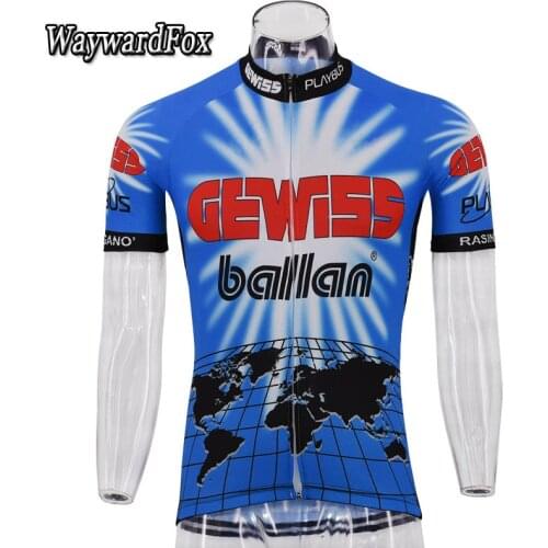 Hot mens blue pro team breathable bicycle cycling jersey mountain road cycling clothing Maillot Ciclismo