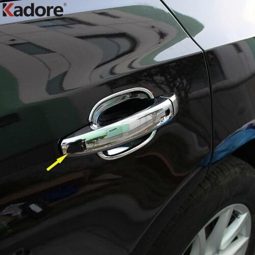 For A4 B8 Q5 2009 2010 2011 2012 2013 2014 2015 ABS Chrome Door Handle Cover Trims Decoration Auto Accessories Car Styling