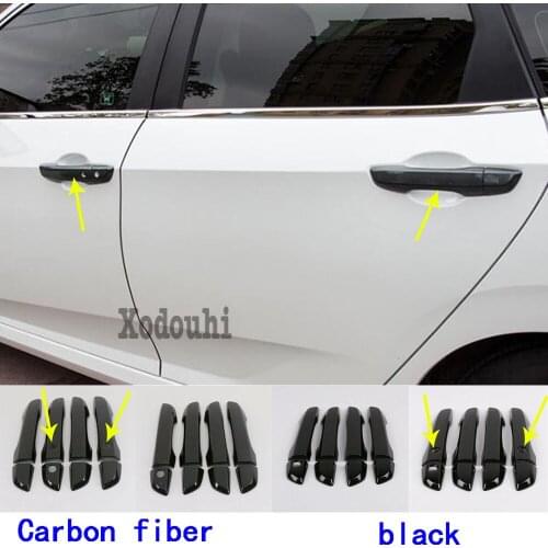 Car Cover Inner Stick Frame Trim Door Handle Armrest Handrail Molding Part 8pcs For Honda Civic 10th Sedan 2019 2020 2021