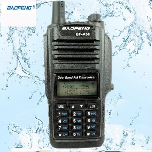 Multiband Professional Walkie Talkie Waterproof BAOFENG BF-A58 With SOS FM Radio Station CB Ham Radio Two Way Dual Band Vhf Uhf