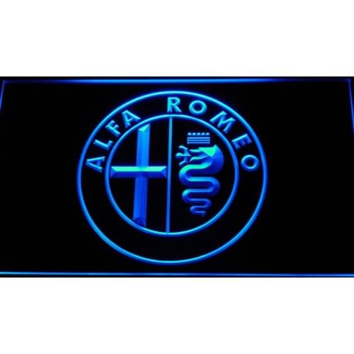 D146 Alfa Romeo Car Services Parts LED Neon Light Signs with On/Off Switch 20+ Colors 5 Sizes to choose