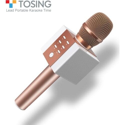 Tosing 2018 New 008 3 in 1 Handheld Karaoke Microphone with One Button to Remove Original Singsing Function Sing Anytime