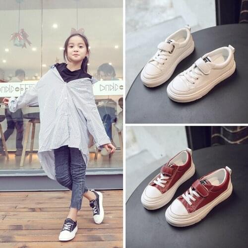 New Girls Boys PU Leather Sneakers Childrens Sports Shoes Non-slip Casual Shoes Kids 2020 Spring Autumn Toddler School Shoes