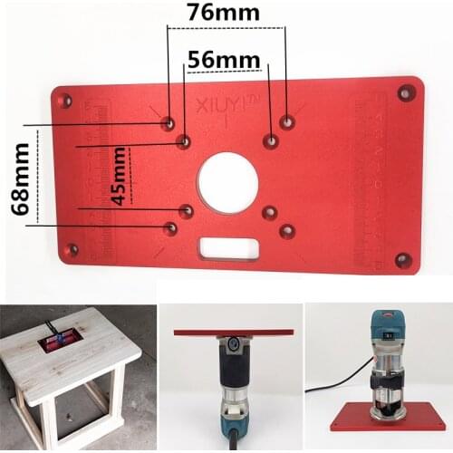 Woodworking trimming machine Router Table Insert Plate Flip Cover Plate For Woodworking Benches Router Universal RT0700C
