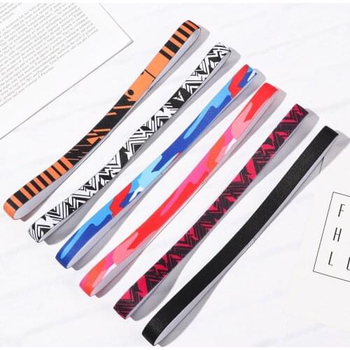 Sport Hairband Running Head Band Sweat Anti-slip Elastic Biking Sweatband Bands Headbands For Women Men badminton Hair Grip