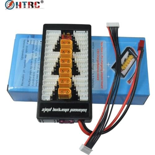 XT60 Parallel Charging Adapter Board T-plug Deans Charger board 2-6s Lipo batteries Charger Plate for Imax B6 B6ACoptional