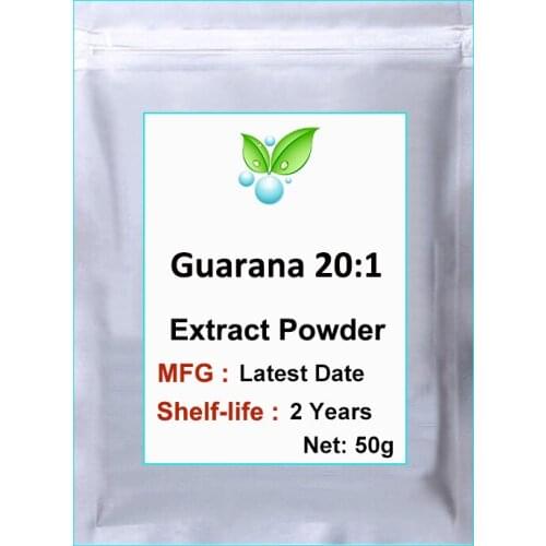 Guarana 20:1 Extract Powder,Guarana Extract,Guarana Seed Powder,Natural Guarana Extract Powder,gua La Na,Stimulant Energy