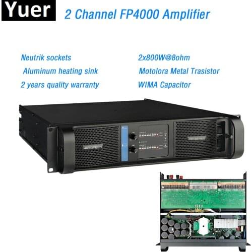 2 Channel FP4000 Amplifier line array Amplifier WIMA capacitor Neutrik sockets line array professional Sound Power Amplifier