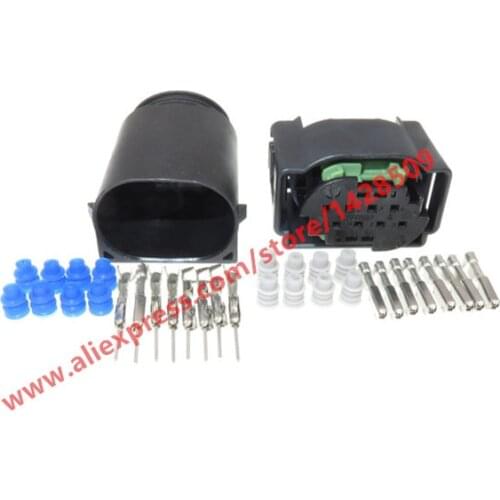 1 Sets 8 Pin Female Male Reverse Sensor Radar Cable Socket Automotive Connector For BMW BENZ 1-1418552-1 1-1534229-1 1534229-1