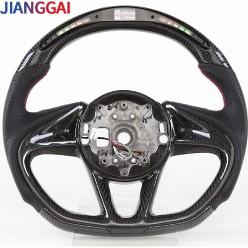 Carbon Fiber Steering Wheel Fit For McLaren 720S 570 600LT 540C 12C LED Shift Racing Wheel 2017 Models