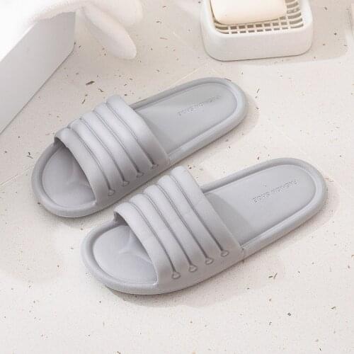 Men Summer Home Slippers Simple Shoes Non-Slip Bathroom Slides Flip Flops Couples Indoor Male Platform Slippers house slippers