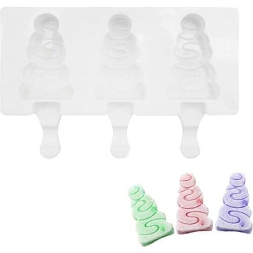 Silicone Ice Cream Mold Love-heart Circle Popsicle Molds DIY Candy Lollipop Mould Ice Cube Maker Tray Handmade Baking Tools