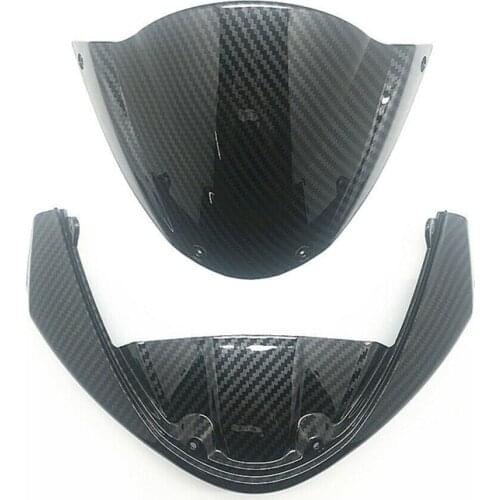 Fit For Ducati Monster 696 796 1100/S/EVO Upper Front Cowl Nose Fairing Windscreen Carbon Fiber Paint