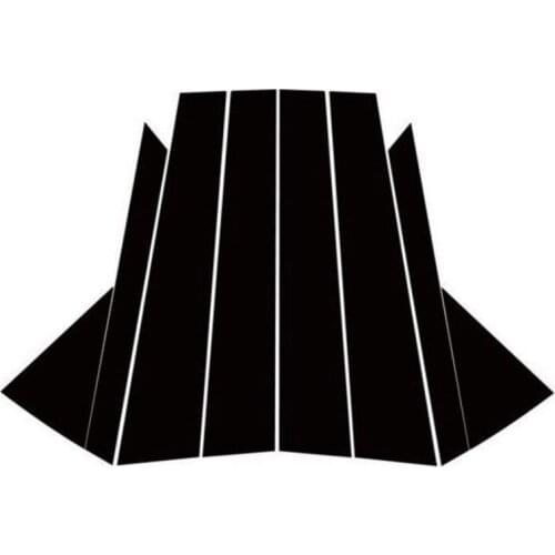 Door B C Pillar Mirror Plate Molding Trim Black New Fits For Hyundai Tucson 2016-2018 Exterior Parts Chromium Styling