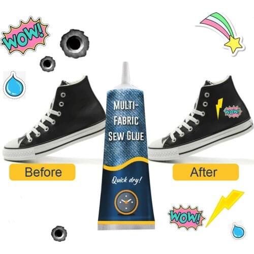 50ml Sew Liquid Glue Bonding Glue Repair Kit For Leather Cloth Textile Multi-Purpose Crafting Fabric Sew Glue Home DIY Tool