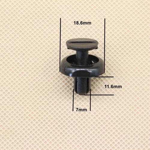 20pcs Black Nylon Door Pannel Clips Mountings Headliner Retainer Fastener Screws for Toyota Camry Corolla Yaris RAV4 53259-20030
