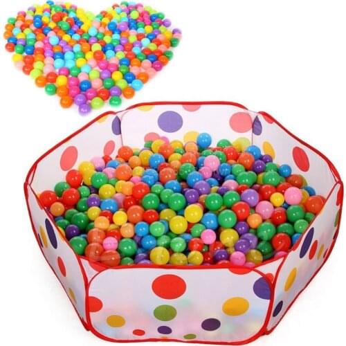 5.6cm Colorful Balls Baby Kid Secure Pit Toy Swim Soft Plastic Fun Colorful Ocean Balls 50pcs Drop shipping
