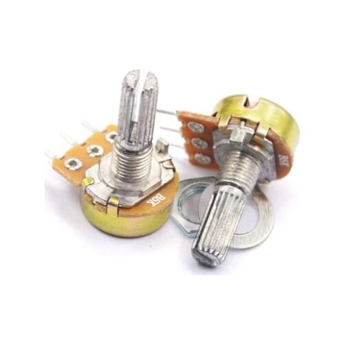 5pcs 15MM WH148 B1K B2K B5K B10K B20K B50K B100K B250K B500K B1M 3pin 1K 2K 5K 10K 20K 50K 100K 250K 500K 1M