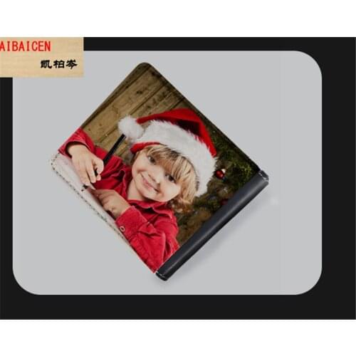 50pcs/lot Blank Sublimation Men Leather Wallet for Hot transfer Printing Leather Purse Blank consumables DIY card bag