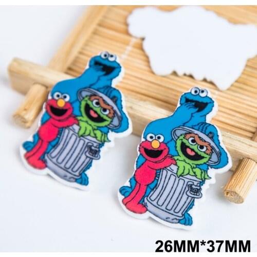 50pcs 26*37MM Cartoon Character Frog Flatback Resin Planar DIY Craft Embellishments For Hair Bow Decoration Accessories FR027