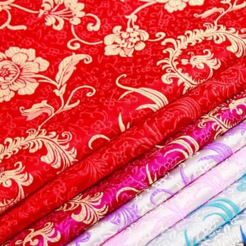 500cm*75cm Simulation silk brocade fabric mahogany sofa pillow cushion cloth antique cheongsam clothing dress diy high quality