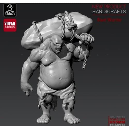 55MM 1/35 Resin Kits large boulders resin strange soldiers were self-assembled TD-202016