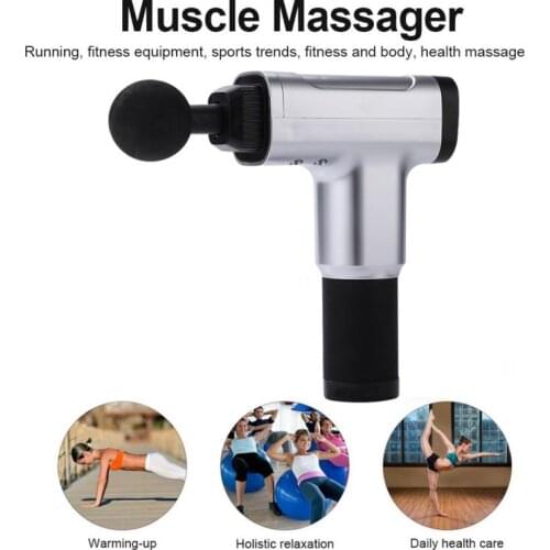 6 Heads Fascia Gun Muscle Relaxer Electric Beauty Weight Loss Device Massage Gun Protable Fitness Health Care Vibration Massager