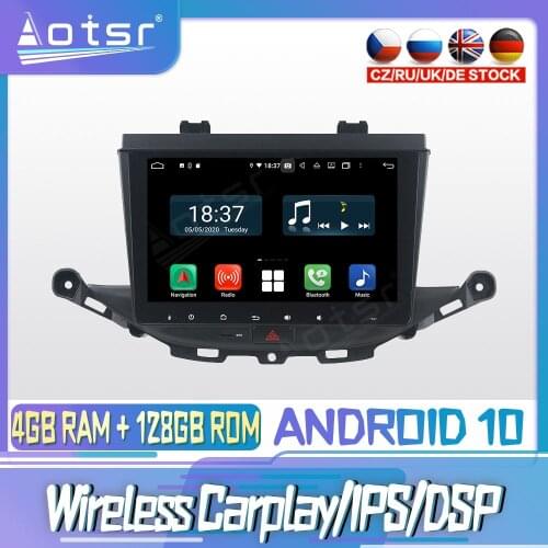 Android 10 PX6 128G For OPEL ASTRA K 2015 2016 2017 DVD GPS Navigation Auto Radio Stereo Video Multimedia Player HeadUnit 2din