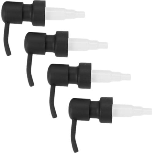 Soap Dispenser Replacement Pump,4Pack Rust-Proof Stainless Steel with Black Metal Coated Pumps Fit Standard 8Oz/16Oz Boston Roun
