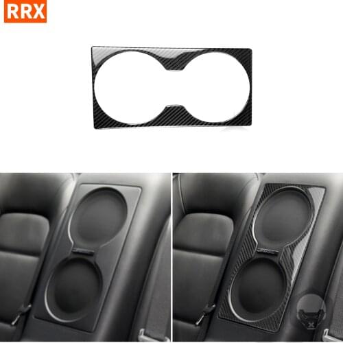 For GTR R35 2008-2016 Real Black Carbon Fiber Stickers Rear Seat Tweeters Trim Horn Speaker Panel Interiors Car Accessories