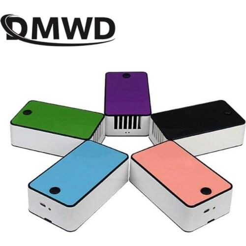 DMWD USB Rechargeable Handheld Air Conditioner Fan Mini No Leaf Bladeless Conditioning Cooler Ventilator Desktop Cooling Blower