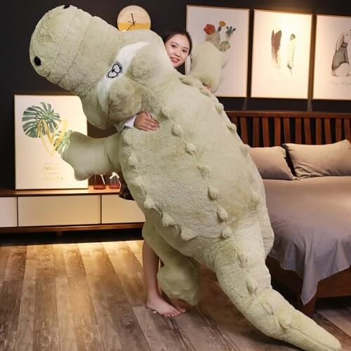 60-140cm Big Size Simulation Crocodile Plush Toys Soft Stuffed Animals Cushion Pillow Toys Home Decor Kids Girls Xmas gifts