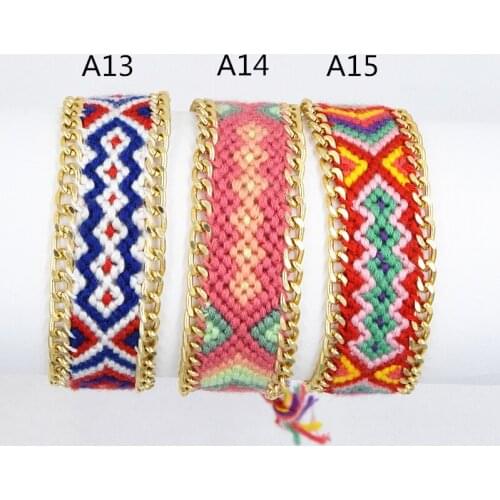 Summer Fashion Hot Selling Friendship Handmade Cotton Rope Woven Bracelet String Women Friendship Bracelet