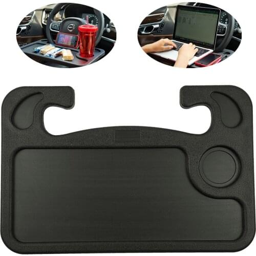 Multi-functional Car Laptop Stand Notebook Desk Steering Wheel Tray Table Food Drink Holder Car Card Table Computer Car Interior