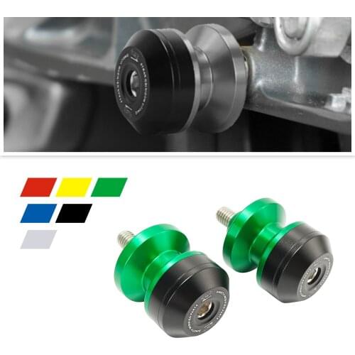 Motorcycle Swingarm Spools for 10mm Kawasaki ZZR1400 ZX14R ZX1400 ER6F ER6N Versys 1000 Versys 650 Z1000 03-14 Z750 04-12