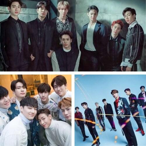 DIY 5d Diamond Painting Full Drill Kpop GOT7 Diamond Mosaic Embroidery Cross Stitch Kits Bedroom Home Decor