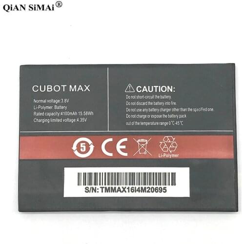 New High Quality 4100mAh battery Replacement For CUBOT MAX phone + Tracking number