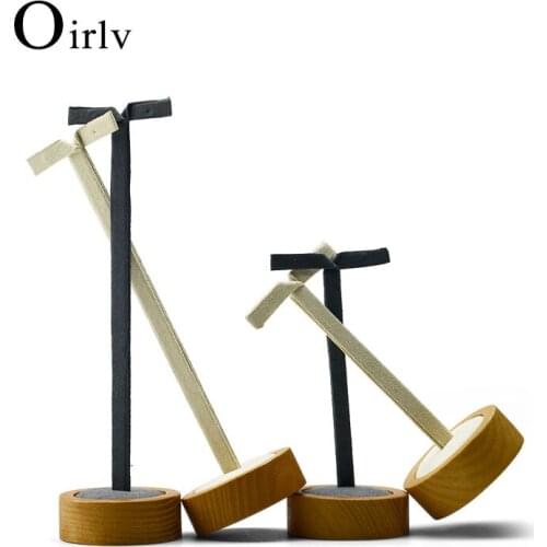 Oirlv wooden earrings display stand show Jewelry Display Earring Holder Organizer for display exhibitor