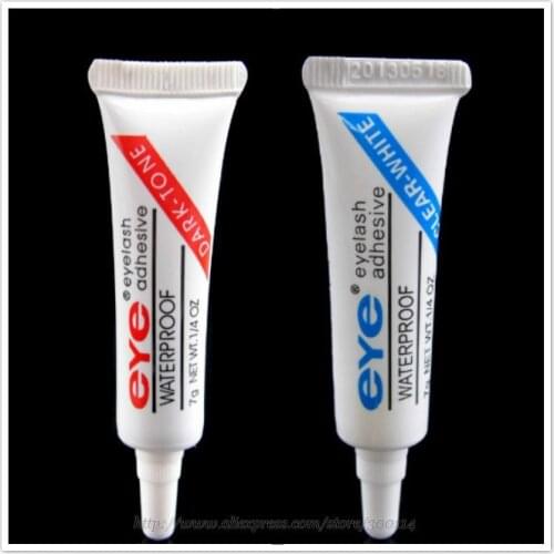 Wholesale 1200pcs Excellent Waterproof False Eyelash Makeup Adhesive Fake Eye Lash Glue Grip Clear Black Adhesive Free Shipping