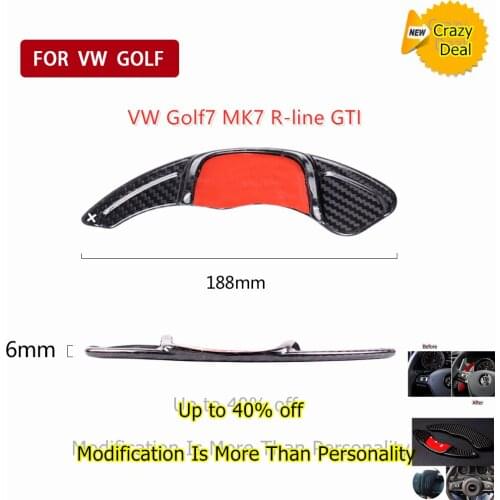 VW Golf7 MK7 R-line GTI Carbon Fibre Paddle Shifter Extensions Paddles Scirocco Polo