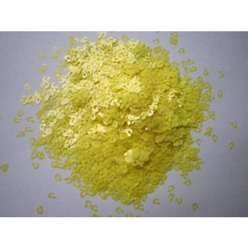 Solvent Resistant Matte Yellow Glitter Leopard Spot Nail Art Glitter