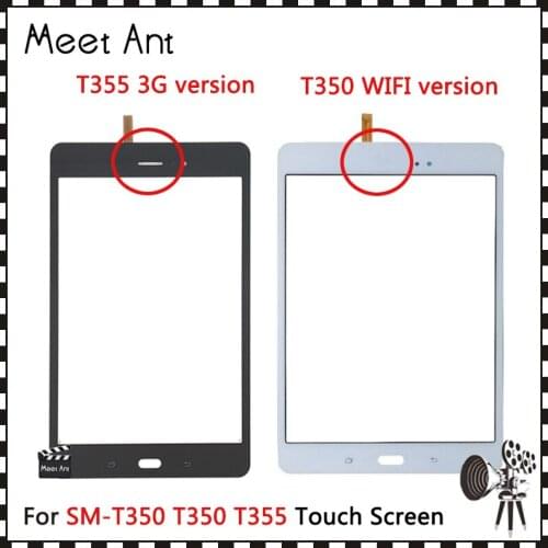 8.0" For Samsung Galaxy Tab A 8.0 T355 T350 SM-T355 SM-T350 Touch Screen Digitizer Sensor Front Outer Glass Lens Panel