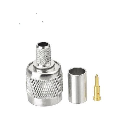 2pcs TNC Male Plug Crimp for RG5 RG6 LMR300 RG304 5D-FB Cable RF Coaxial Adapter Connectors