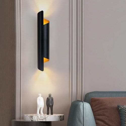 Nordic living room lamp Light luxury bedside wall lamp modern bedroom aisle decoration lamp iron simple engineering lamp