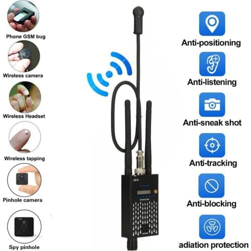 G618A Hidden Camera and Bug Detector, GSM Audio Bug Detector 2G 3G 4G Mobile Phone Bug Detector Full Range Radio Signal Detector