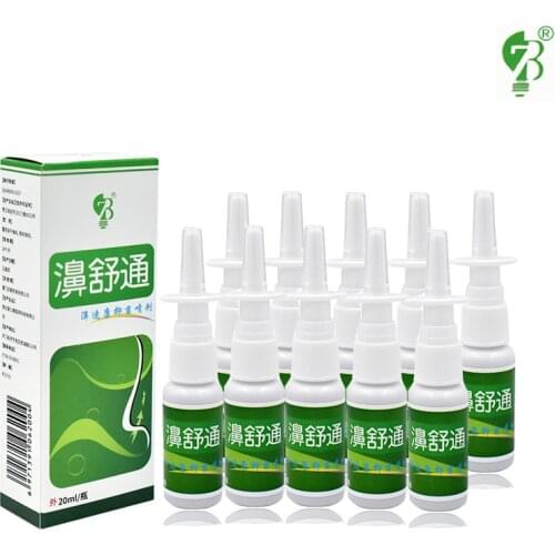 10pcs Nasal Sprays Chronic Rhinitis Sinusitis Spray Chinese Traditional Medical Herb Spray Rhinitis Treatment Nose Health Care